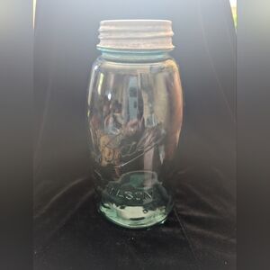 Mason Jar with Silver Lid